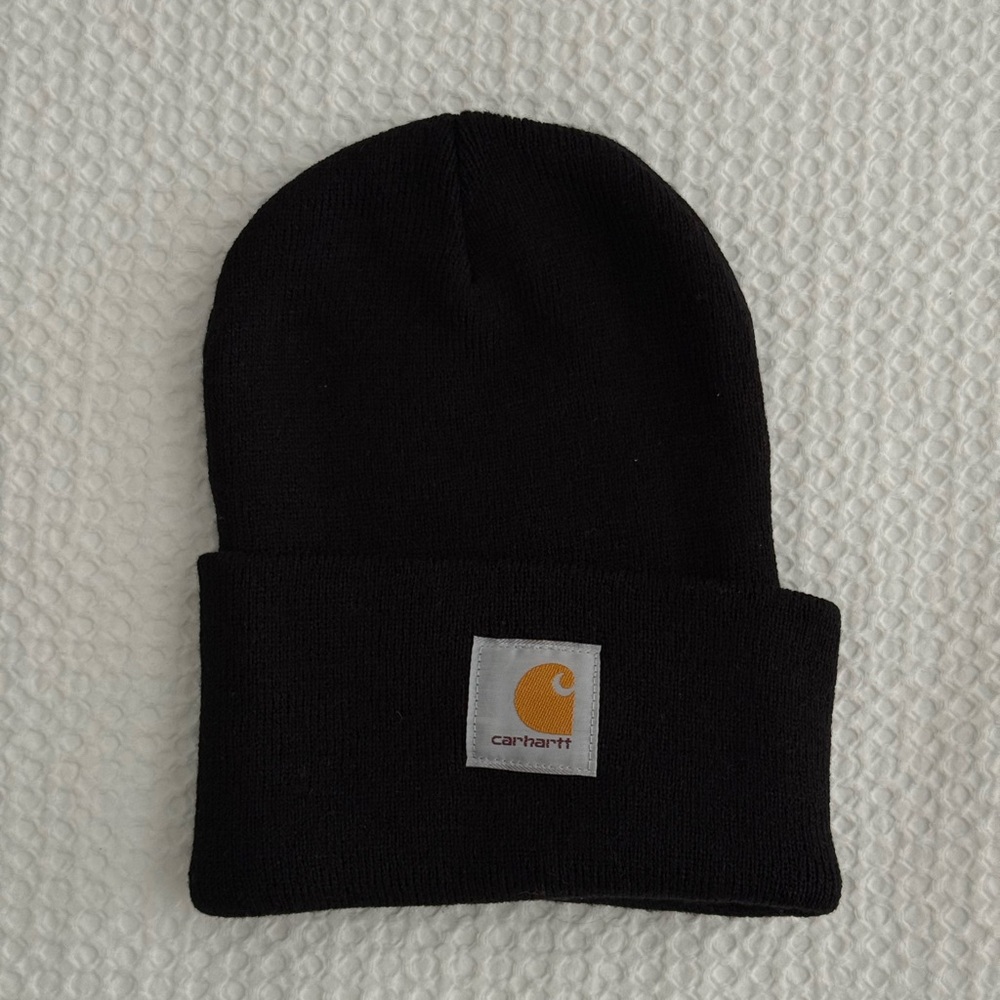 Carhartt Black Knit Cuffed Beanie